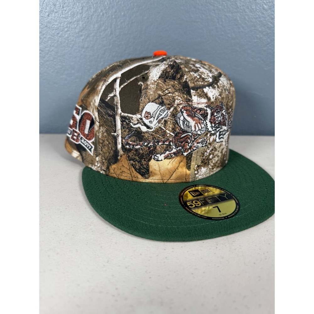 New Era 59FIFTY Cincinnati Bengals‎ 50th Anniversary Realtree Camo Hat Size 7